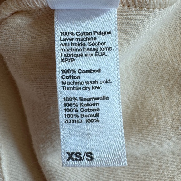 AMERICAN APPAREL | CLASSIC GIRL FITTED DRESS | ONE-SHOULDER | CREAM | SIZE XS/S - Picture 8 of 8